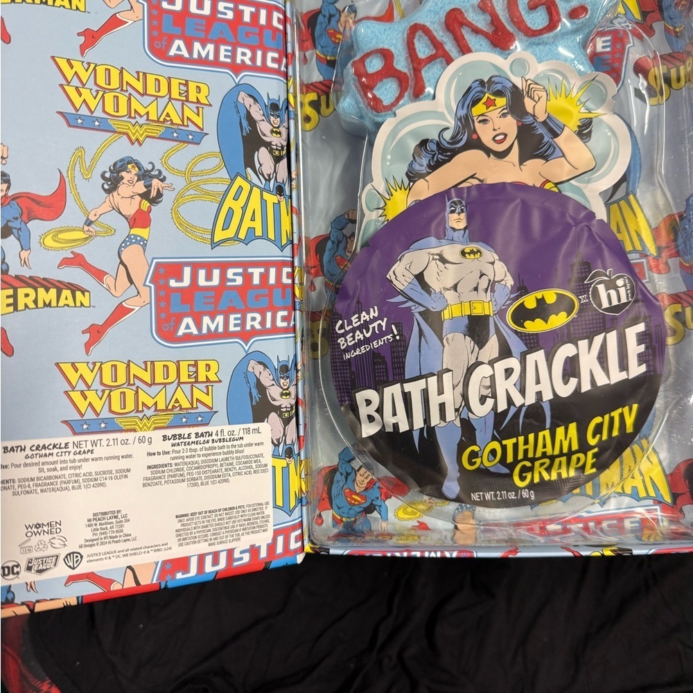 NEW Justice League of America Bath Bomb Bubble Bath Set